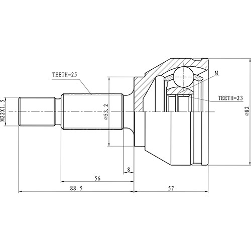 Z88499R — ZIKMAR — Шрус Наружный