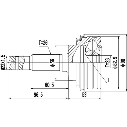 Z88565R — ZIKMAR — Шрус наружный