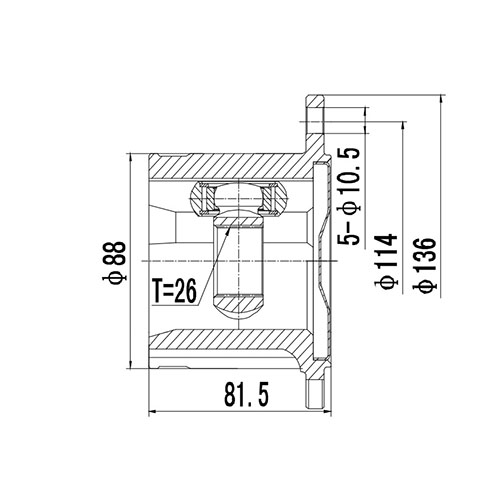 Z88916R — ZIKMAR — Шрус Внутренний