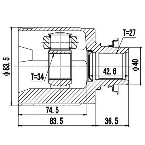 Z88918R — ZIKMAR — Шрус Внутренний