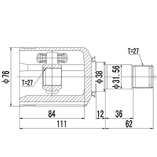 Z88955R — ZIKMAR — Шрус Внутренний