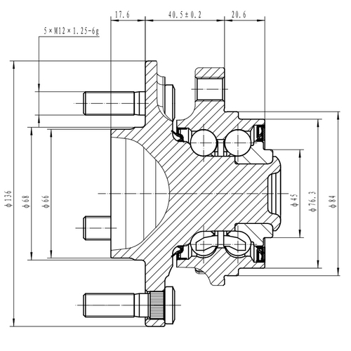 Z89104R — ZIKMAR — Ступица передняя