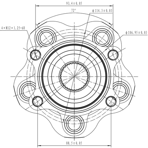 Z89106R — ZIKMAR — Ступица задняя