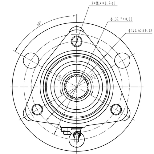 Z89129R — ZIKMAR — Ступица передняя