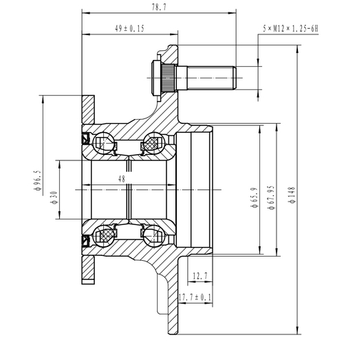 Z89152R — ZIKMAR — Ступица задняя