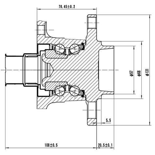 Z89178R — ZIKMAR — Ступица задняя