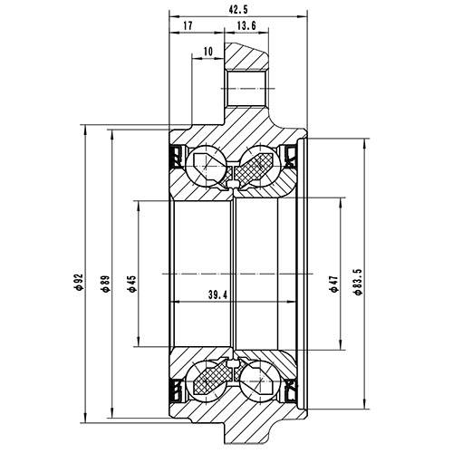 Z89179R — ZIKMAR — Ступица передняя, задняя