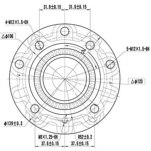 Z89184R — ZIKMAR — Ступица передняя