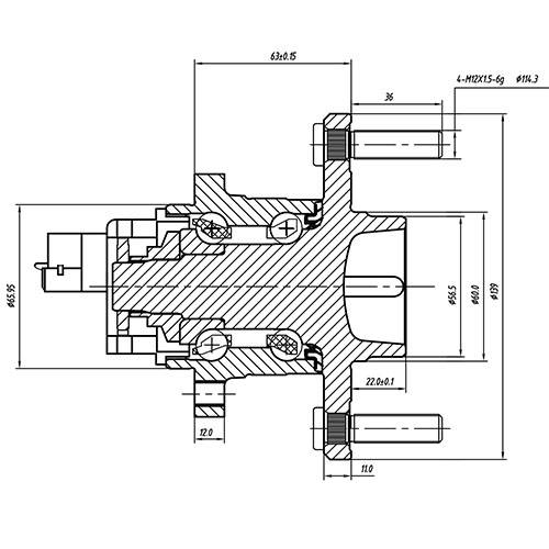 Z89198R — ZIKMAR — Ступица задняя