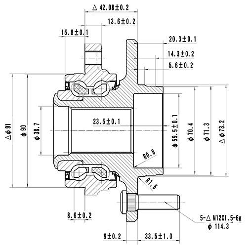 Z89200R — ZIKMAR — Ступица передняя