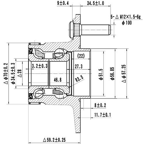 Z89204R — ZIKMAR — Ступица задняя