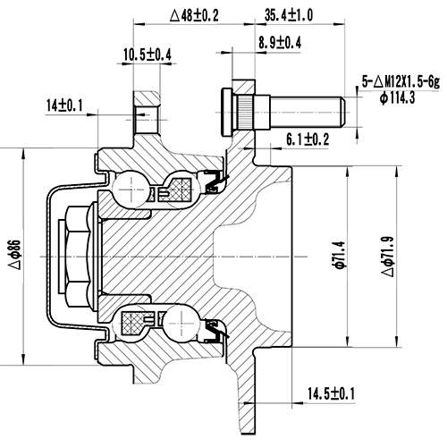 Z89214R — ZIKMAR — Ступица задняя