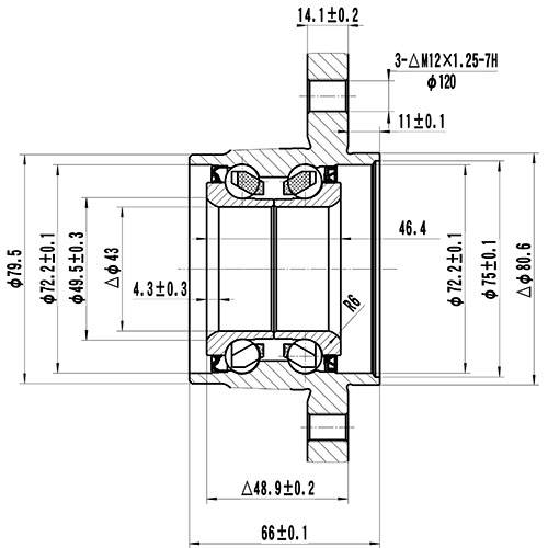 Z89245R — ZIKMAR — Ступица задняя