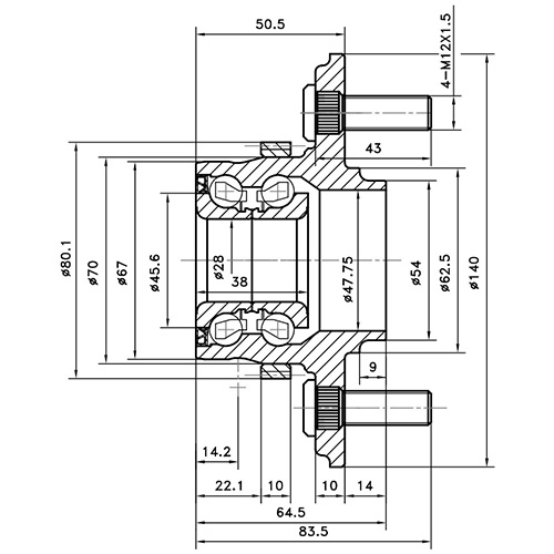 Z89248R — ZIKMAR — Ступица задняя