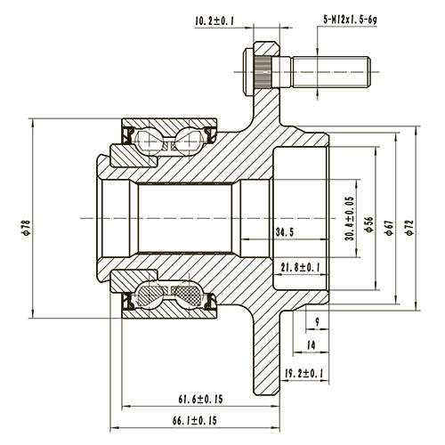 Z89271R — ZIKMAR — Ступица передняя