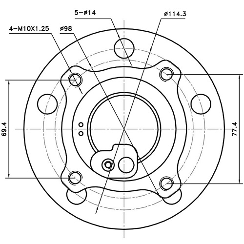 Z89272R — ZIKMAR — Ступица задняя