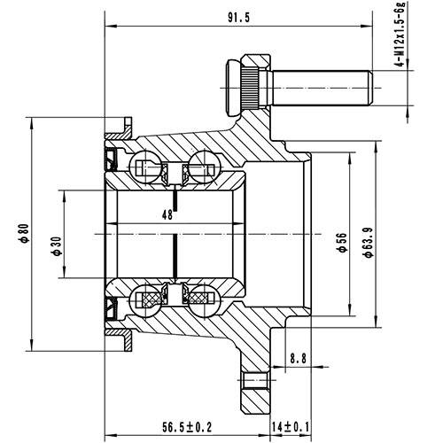 Z89281R — ZIKMAR — Ступица задняя