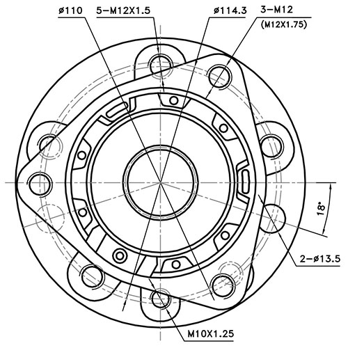 Z89302R — ZIKMAR — Ступица передняя