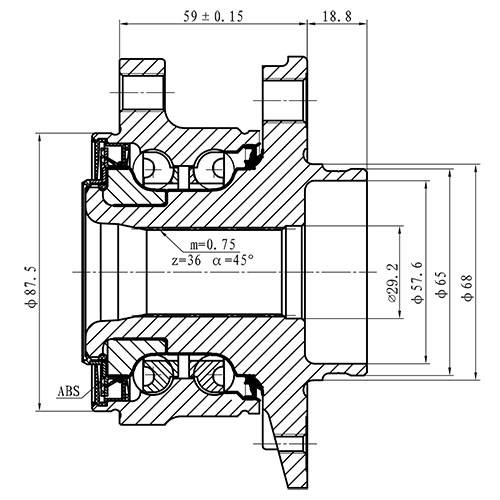 Z89329R — ZIKMAR — Ступица задняя