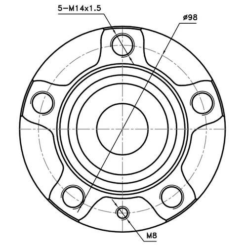 Z89338R — ZIKMAR — Ступица задняя