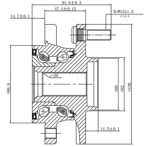 Z89350R — ZIKMAR — Ступица передняя