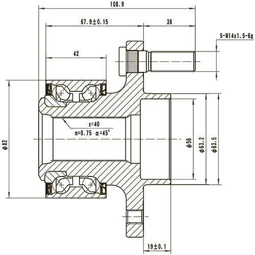 Z89356R — ZIKMAR — Ступица передняя