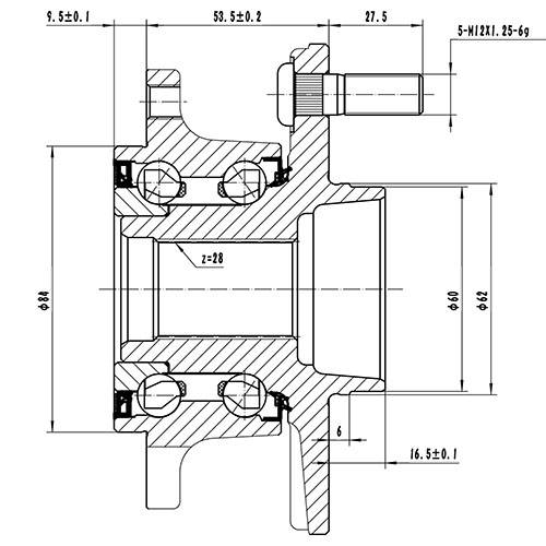 Z89365R — ZIKMAR — Ступица задняя