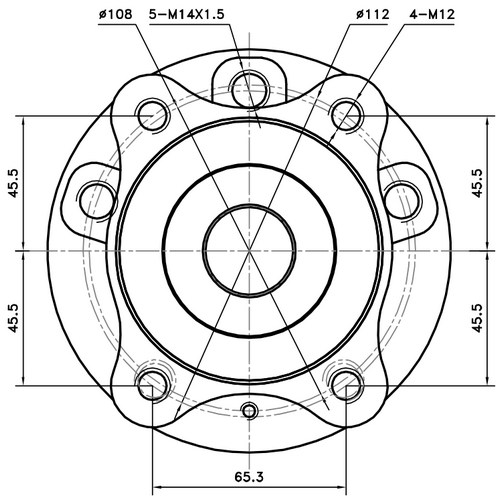 Z89366R — ZIKMAR — Ступица передняя с ABS