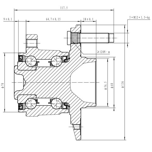 Z89415R — ZIKMAR — Ступица задняя