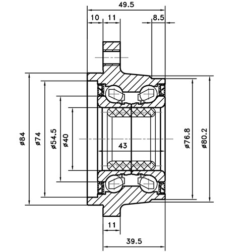 Z89470R — ZIKMAR — Ступица задняя