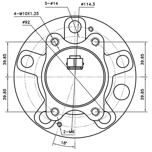 Z89497R — ZIKMAR — Ступица задняя