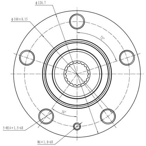 Z89527R — ZIKMAR — Ступица передняя