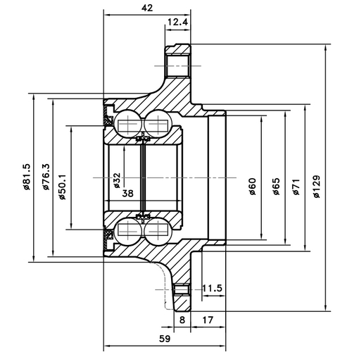 Z89562R — ZIKMAR — Ступица задняя