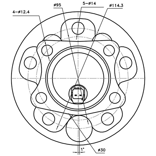 Z89569R — ZIKMAR — Ступица задняя