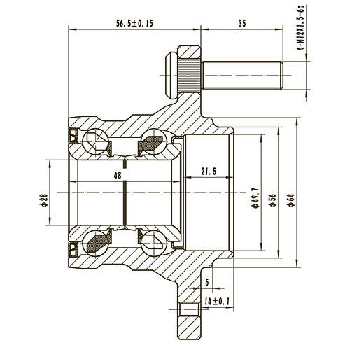 Z89576R — ZIKMAR — Ступица задняя