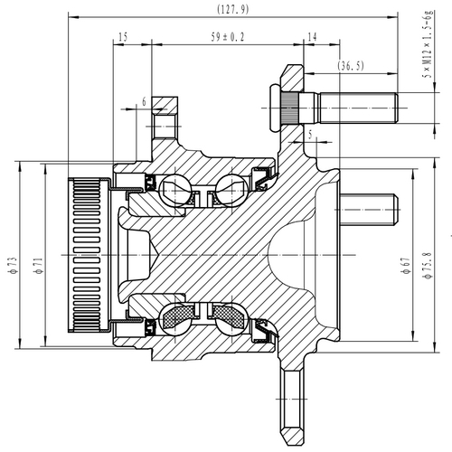 Z89602R — ZIKMAR — Ступица задняя