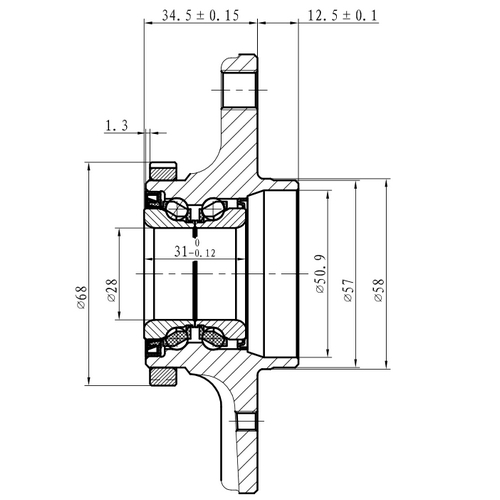 Z89610R — ZIKMAR — Ступица передняя