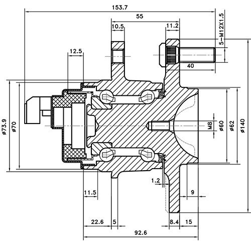 Z89618R — ZIKMAR — Ступица передняя