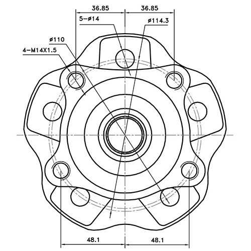 Z89634R — ZIKMAR — Ступица задняя