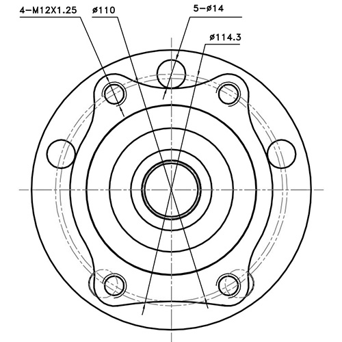 Z89645R — ZIKMAR — Ступица задняя