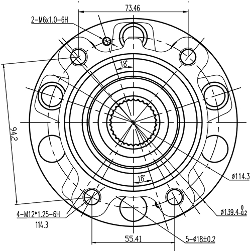 Z89904R — ZIKMAR — Ступица передняя