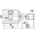 Z87908R — ZIKMAR — Шрус Внутренний