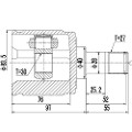 Z87920R — ZIKMAR — Шрус Внутренний